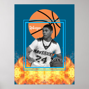 Basketball Player Personalisiertes Foto Poster