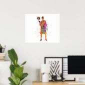 Basketball player poster (Heimbüro)