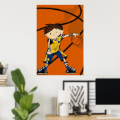 Basketball Player Poster (Heimbüro)