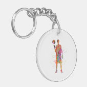 Basketball player schlüsselanhänger (Vorderseite links)