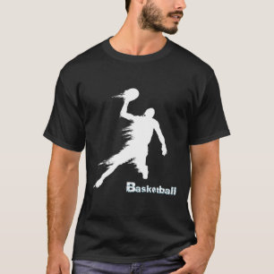 Basketball-Player-Silhouette in Bewegung 2 T-Shirt