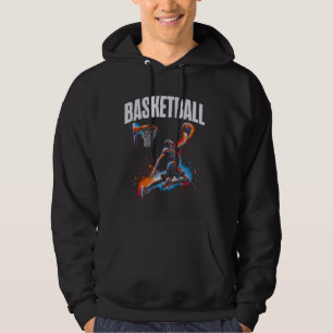 Basketball Player Slam Dunk Artwork Hoodie