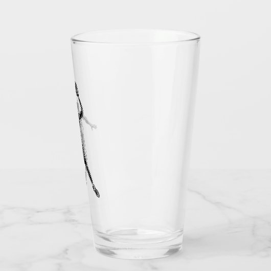 Basketball Player Slam Dunk Dunkles Design Glas (Links)
