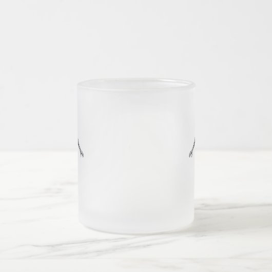 Basketball Player Slam Dunk Dunkles Design Mattglastasse (Mittel)