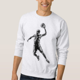 Basketball Player Slam Dunk Dunkles Design Sweatshirt