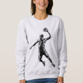 Basketball Player Slam Dunk Dunkles Design Sweatshirt
