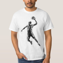 Basketball Player Slam Dunk Dunkles Design T-Shirt
