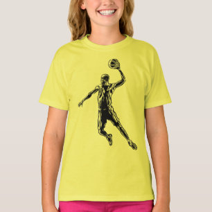 Basketball Player Slam Dunk Dunkles Design T-Shirt