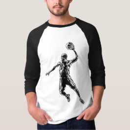 Basketball Player Slam Dunk Dunkles Design T-Shirt