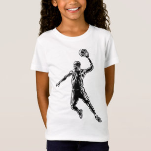 Basketball Player Slam Dunk Dunkles Design T-Shirt