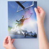 Basketball Player Slam Dunk Flyer (Hand)