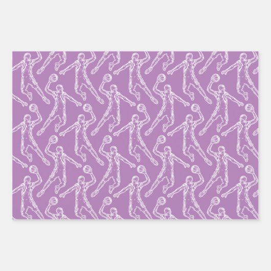 Basketball Player Slam Dunk Geschenkpapier Set (Vorderseite)