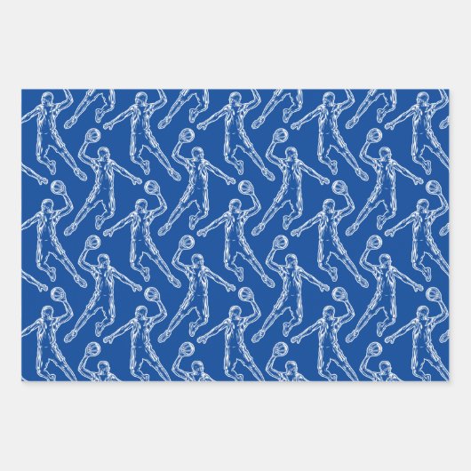 Basketball Player Slam Dunk Geschenkpapier Set (Vorderseite)