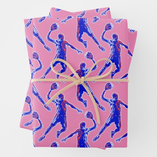 Basketball Player Slam Dunk Geschenkpapier Set (Beispiel)