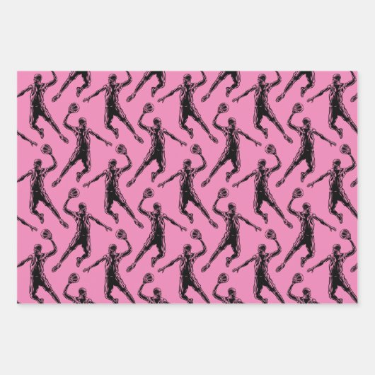 Basketball Player Slam Dunk Geschenkpapier Set (Vorderseite 2)