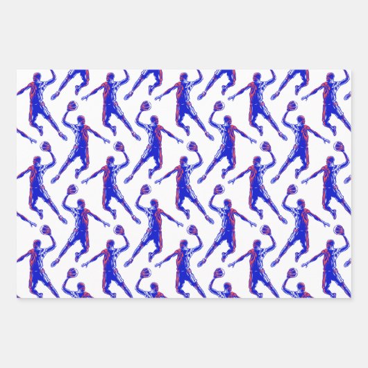 Basketball Player Slam Dunk Geschenkpapier Set (Vorderseite)