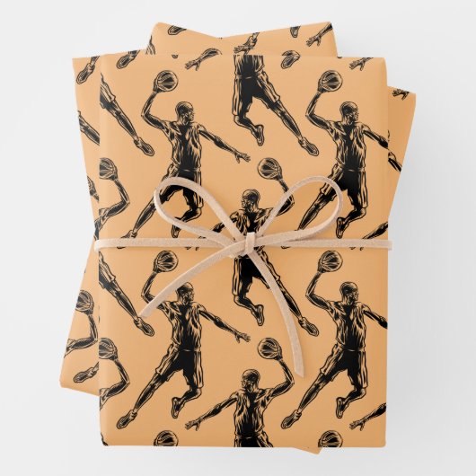 Basketball Player Slam Dunk Geschenkpapier Set (Beispiel)