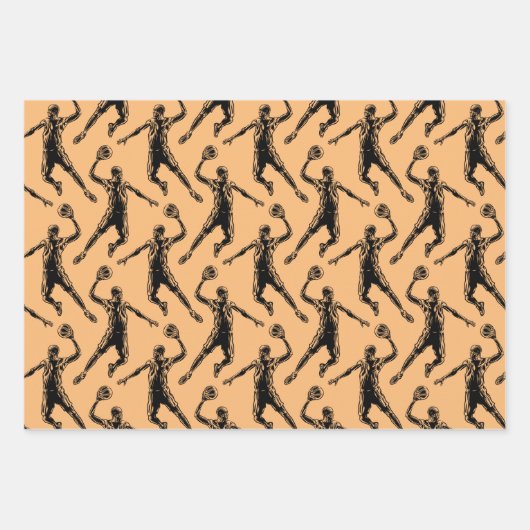 Basketball Player Slam Dunk Geschenkpapier Set (Vorderseite)