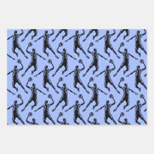 Basketball Player Slam Dunk Geschenkpapier Set (Vorderseite 3)