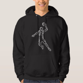 Basketball Player Slam Dunk Lichtdesign Hoodie