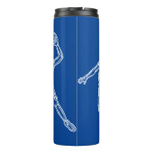Basketball Player Slam Dunk Lichtdesign Thermosbecher (Rückseite)