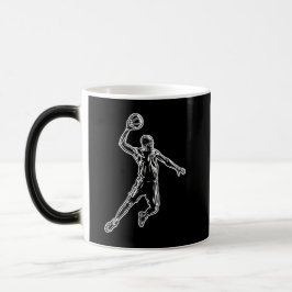 Basketball Player Slam Dunk Lichtdesign Verwandlungstasse