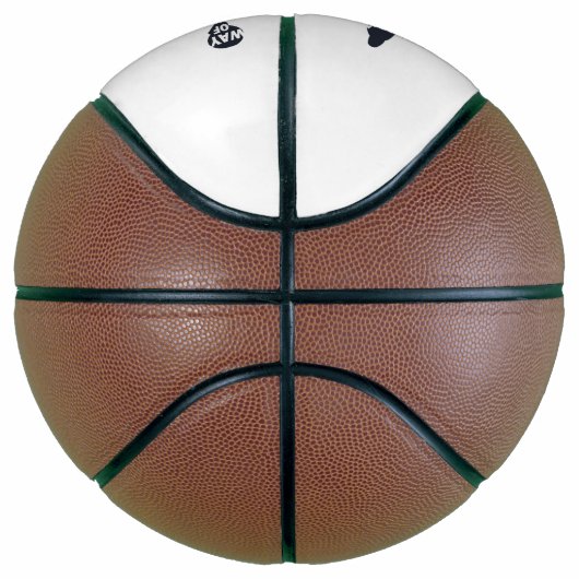 Basketball-Player-Slam mit Volltext Basketball (Rechts)