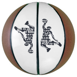 Basketball-Player-Slam mit Volltext Basketball