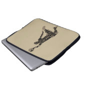 Basketball-Player-Slam mit Volltext Laptopschutzhülle (Vorne Knopf)