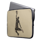Basketball-Player-Slam mit Volltext Laptopschutzhülle (Vorderseite Links)