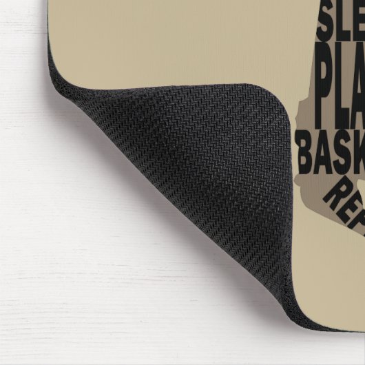 Basketball-Player-Slam mit Volltext Mousepad (Ecke)