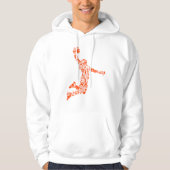 Basketball Player Slam Symbole Hoodie (Vorderseite)