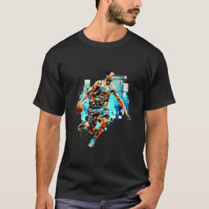 Basketball Player Sport-Champion Wettbewerb T-Shirt