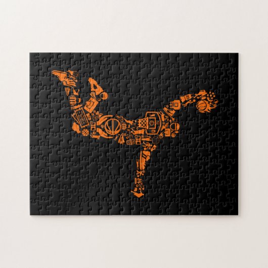 Basketball Player Vintage Puzzle (Horizontal)