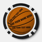 Basketball Pokerchips (Rückseite)