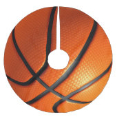 Basketball Polyester Weihnachtsbaumdecke (Vorderseite)