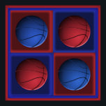 Basketball Pop Art Poster<br><div class="desc">Basketball Pop Art Print in königsblau und rot. Größe von den kleinsten bis zur kolossalen Größe. Hochauflösende Grafiken.</div>