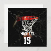 Basketball Pop hinzufügen Feiertagskarte (Vorne/Hinten)