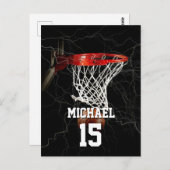 Basketball Pop hinzufügen Postkarte (Vorne/Hinten)