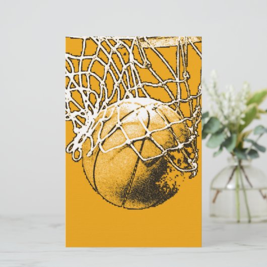 Basketball Pop Kunst (Stehend Vorderseite)