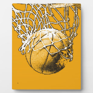 Basketball Pop Kunst Fotoplatte