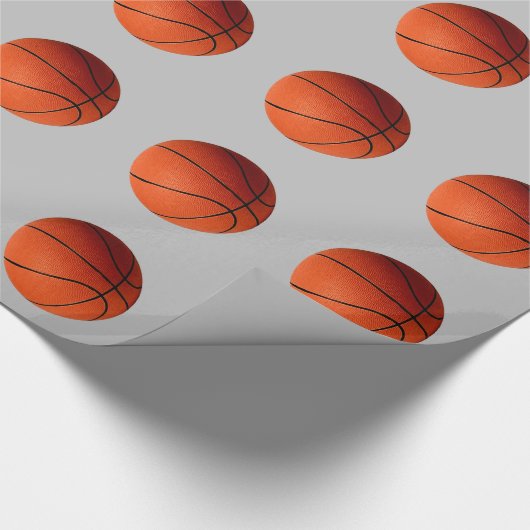 Basketball Pop Kunst Geschenkpapier (Ecke)