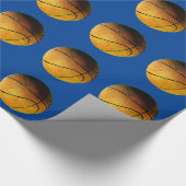 Basketball Pop Kunst Geschenkpapier (Ecke)