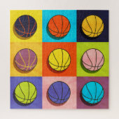 Basketball Pop Kunst Puzzle (Vertikal)