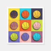 Basketball Pop Kunst Serviette (Vorderseite)