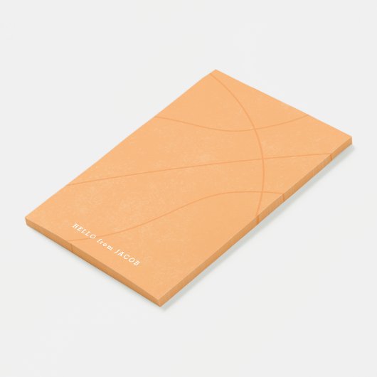 Basketball Post - Anmerkungen Post-it Klebezettel (angewinkelt)