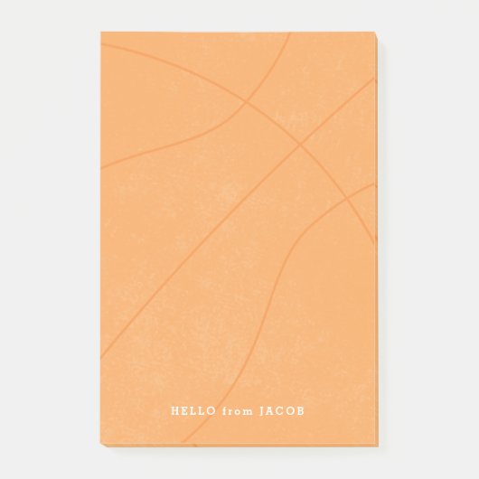 Basketball Post - Anmerkungen Post-it Klebezettel (Vorderseite)