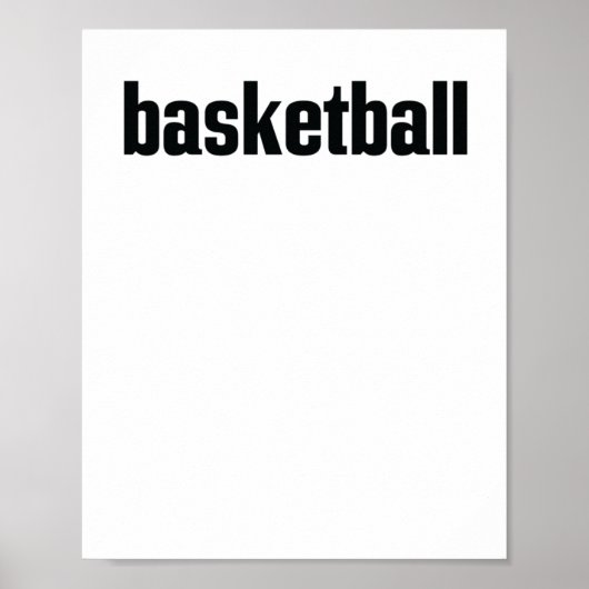 Basketball Poster (Vorne)