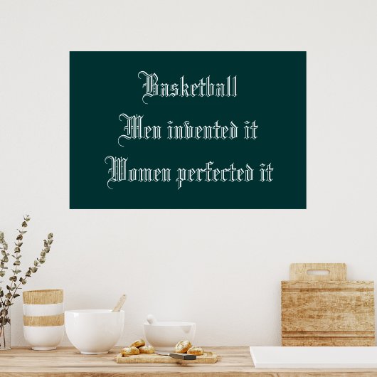 Basketball Poster (Küche)