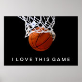Basketball Poster I Liebe Dieses Spiel (Vorne)